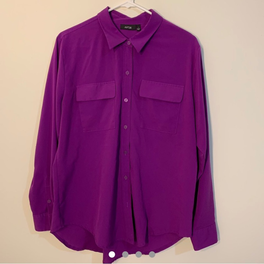 Apt 9 purple blouse size L